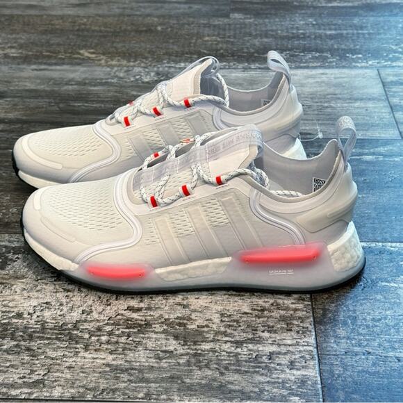 Adidas Shoes Sneakers Mens Size 10 NMD_V3 Originals Running White Red GX2089 NWT - Picture 8 of 12